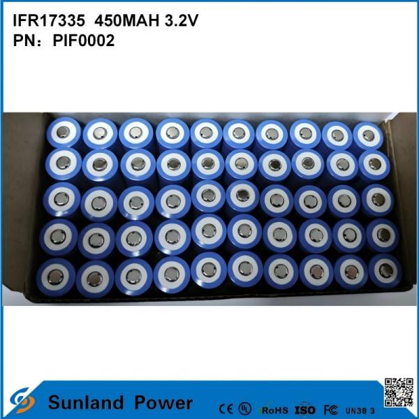IFR17335 Batterie 3,2V 450mAh pour une variété d'appareils et de scénarios, y compris les produits numériques, les équipements d'éclairage, les outils électriques, les petits appareils électroménagers et les systèmes de stockage d'énergie.