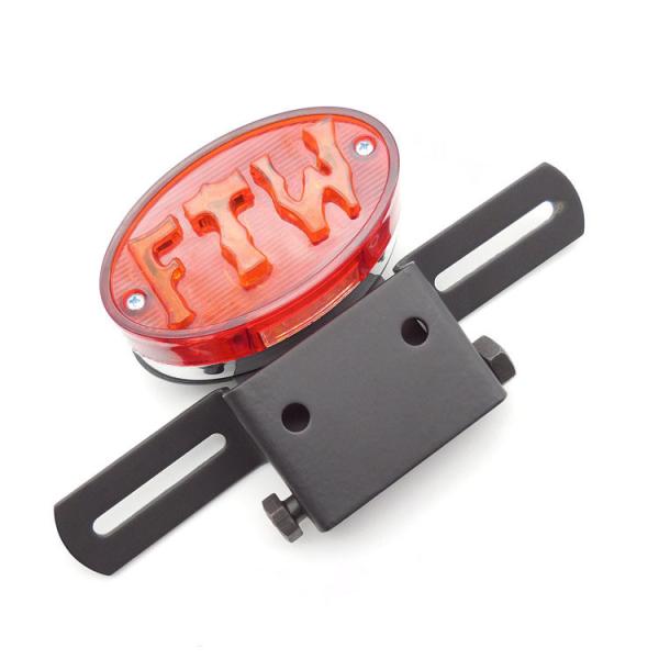 Motorcycle Oval LED Tail Light with Adjustable Braking Bracket and Modified Efficiency