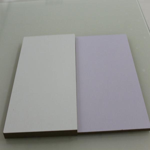 Interior Decoration Laminated MDF Board High Gloss White / Warm White / Titanium White