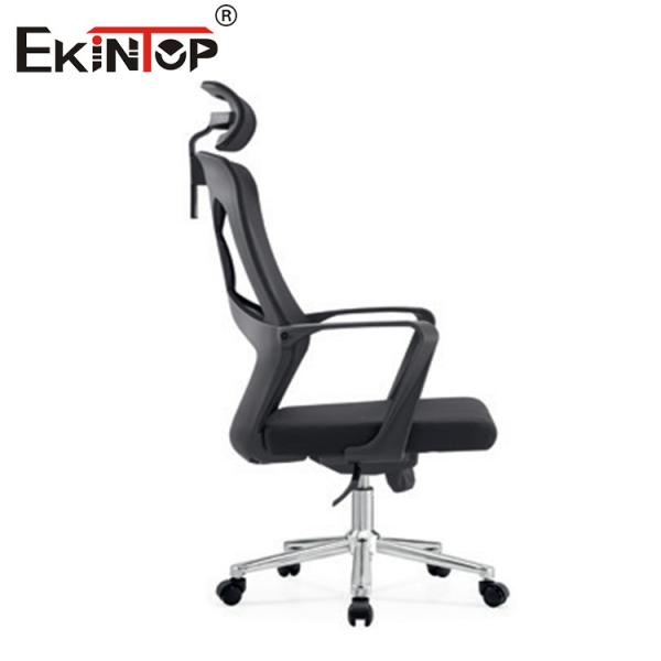 Customizable High-Back Gray Mesh Office Chair With Headrest Direct Source Manufacturer