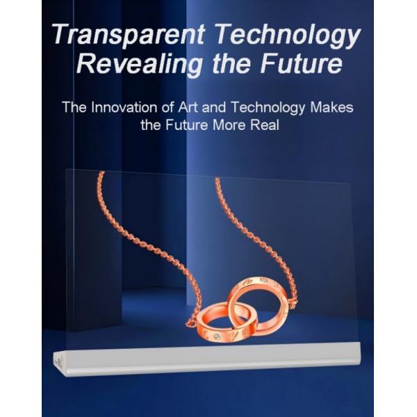 55-inch Wall-mounted Transparent OLED Display Aluminum Alloy Frame For Store Showroom