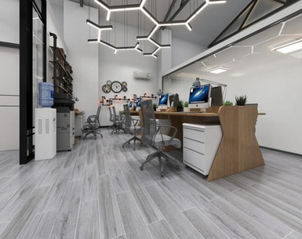 150x900mm Wooden Porcelain Tiles Brown Silvery Strip for Floor Wall