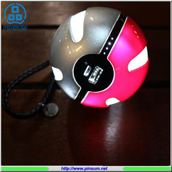 2016 World Top Game Pokemon Go Pokeball Power Bank 10000mAh real cap.6000mAh Poke Ball Charger
