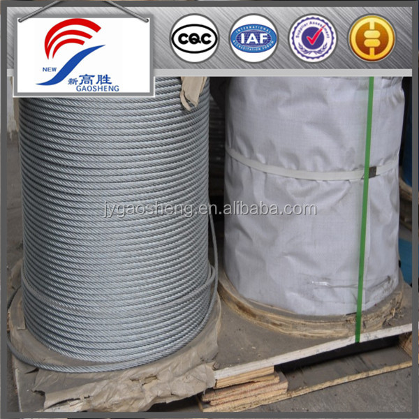 Galvanized Steel Wire Rope 6*19S+IWRC ,6*36SW+IWRC Used for Crane