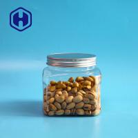 Do quadrado curto livre do ANIMAL DE ESTIMAÇÃO do aperto 1000ml de Bpa frasco plástico com tampa de alumínio