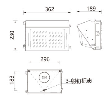 Black Exterior Wall Pack Lights / Led Outdoor Wall Pack Lighting For Corridors