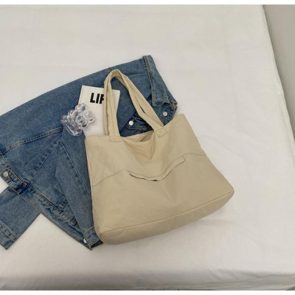 Large Capacity Work Oxford Tote Shoulder Bag Customized Open Closure Waterproof Nylon