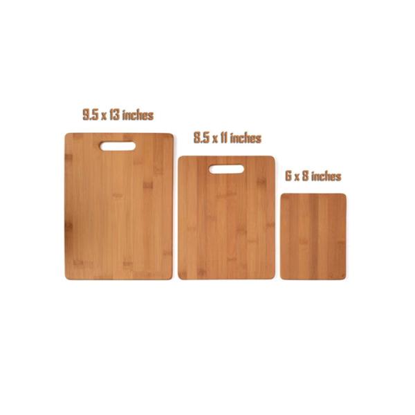 Organic Premium 3 Piece Bamboo Cutting Board Special Shape Non - Slip