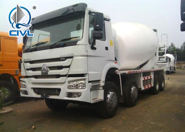 8x4 Sinotruk Concrete Mixer Trucks, EURO II, 299hp- 380hp concrete mixing equipment