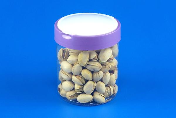 Food Storage Plastic Kitchen Canisters , Eco Friendly Round Plastic Jars 362Ml