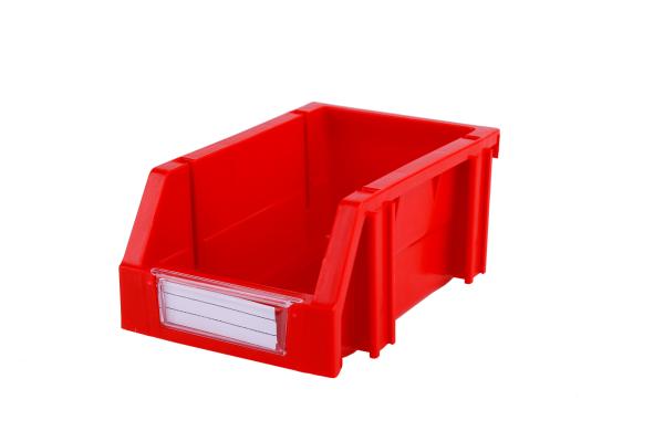 Durable Reusable Plastic Containers for Bolts and Spare Parts on Rack Workbench Panel