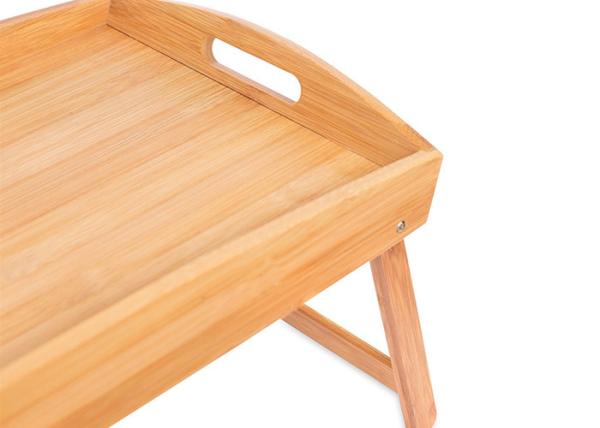 Bamboo Breakfast Bed Trays with Special Shape Cut Out Handles Bamboo Serving Tray