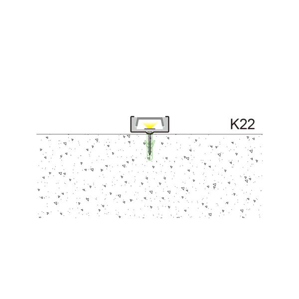 Aluminum LED Housing Extruded Aluminum Sleek Appearance Custom Length