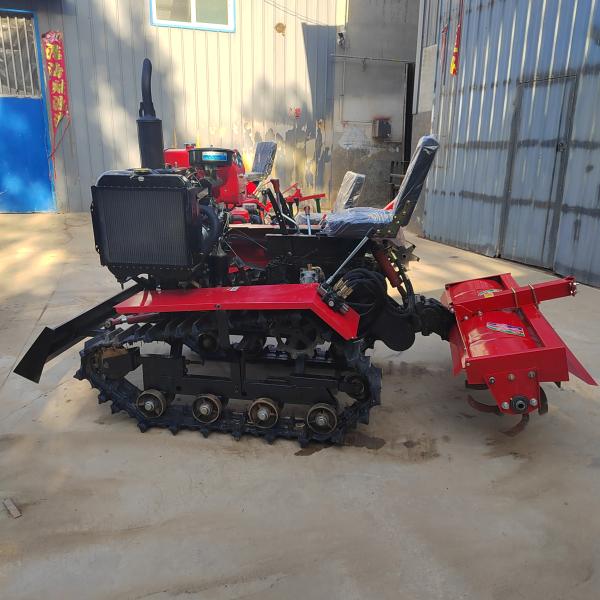 Agricultural Farm Machinery Crawler Tiller Rotary Lawn Tractor with and Disel Engine Type