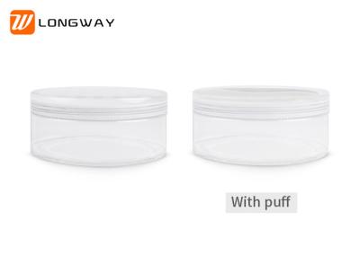 20g 50g Empty Loose Powder Container , Round Cosmetic Sifter Jars AS Material