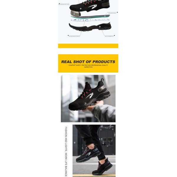 Flying Weaving Light Comfortable Steel Toe Shoes Breathable