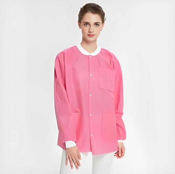 Colete direto respirável para enfermeiro médico em branco azul verde rosa roxo roxo amarelo