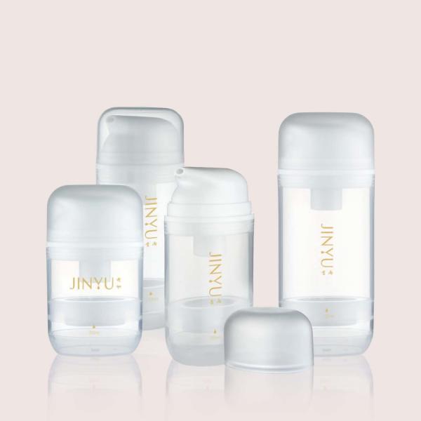 Dosage 1.0/0.50ml Empty Lotion Bottles Facial Care Products GR611A Oval Shape