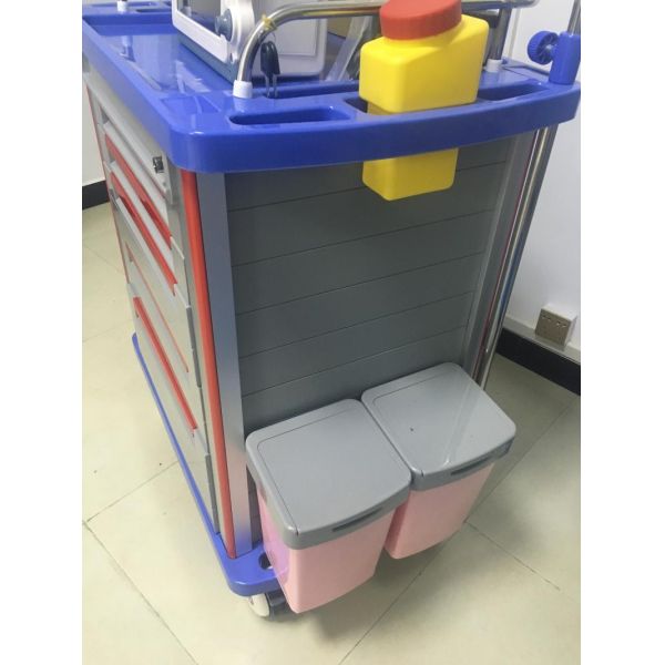 BR-ET001 ABS Mobile Hospital Medical Trolley Cart Crash Cart Trolley Medical Emergency Trolley Prices