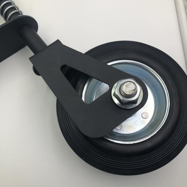 Дом Внешний сад Ограждение Воротное колесо в черном порошкообразном покрытии металлической скользящей конструкции