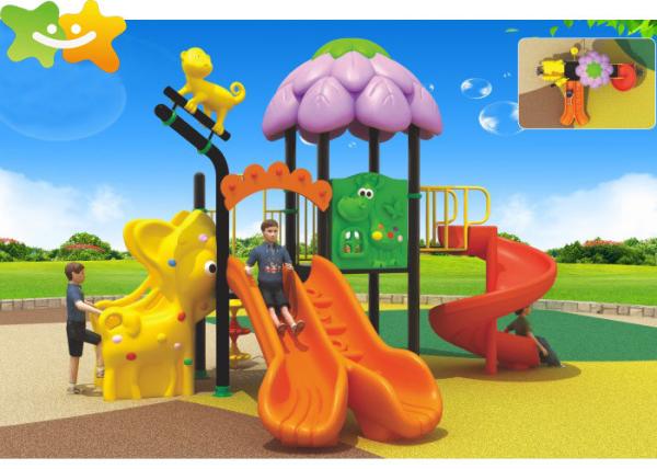 Durable Sun Proof Safety Plastic Amusement Park Toys slide For Kindergarten