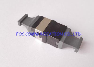 Black Plastic MTP / MPO Multi Fiber Optic Adapter For 10G / 40G / 100G Networks