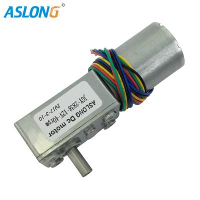 A engrenagem de sem-fim sem escova da C.C. 2838 viaja de automóvel o torque 12V alto com Hall Sensor