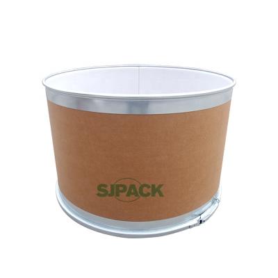 100L Hot Melt Glue Fiber Drum with Steel Cover