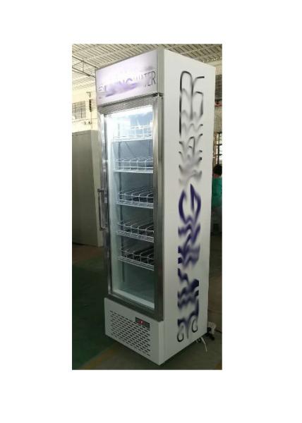 Five Shelves Display Fridge Upright Glass Door Freezer 1 Door