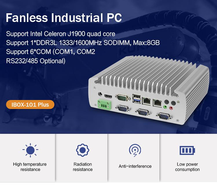 IBOX-101 Plus Промышленный мини ПК с HDMI Mini PCIe/MSATA Поддержка Windows/Liunx