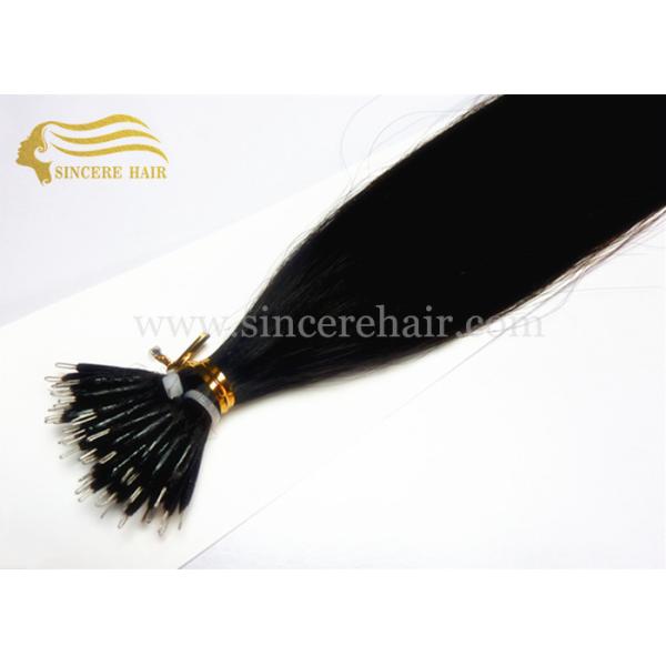 18 - 20 - 22 Inch Pre Bonded Hair Extensions for sale, 1.0 G Jet Black #1 Micro