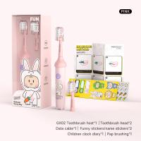 Escova de Dentes Elétrica Sonic para Bebê, GX02 Escova de Dentes Elétrica Eletro-Itemogênea Sonic, 2 Min Timer Inteligente Crianças Escova de Dentes Elétrica
