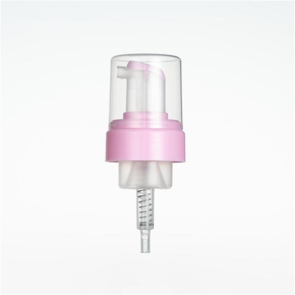 Manual Solid Pink Foam Pump Dispenser For Adult Hair Shampoo And Wash Packaging