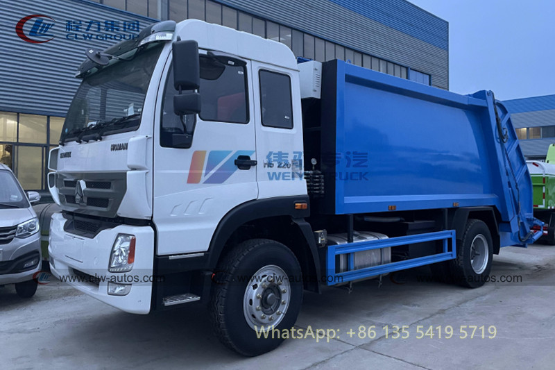 Sinotruk HOMAN 4x2 RHD 10M3 обжало тележку Compactor отброса