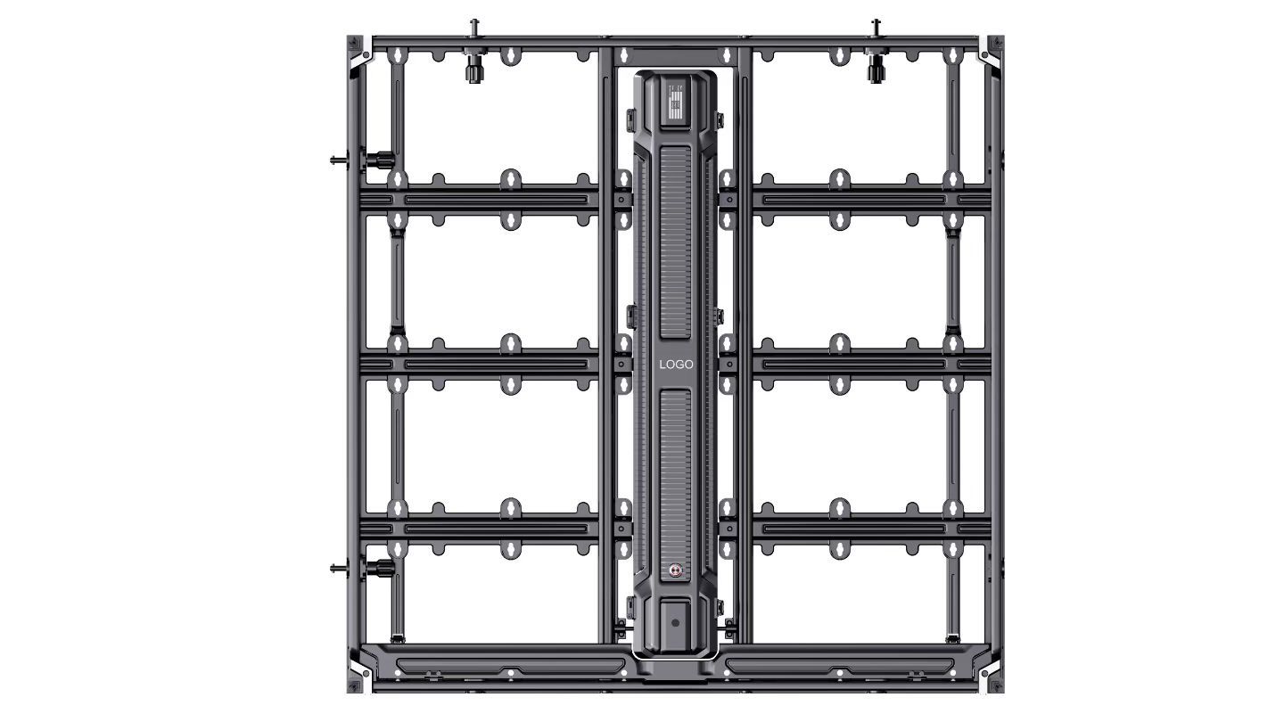 1000x1000mm Wall Mounted LED Cabinet Display High Precision CNC Machining