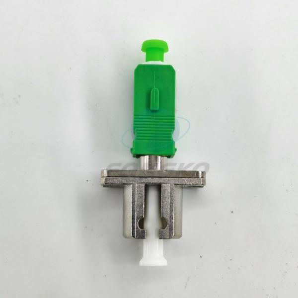 Simplex Simglemode Fiber Optic Adapter LC APC - SC APC FTTH Male Adaptor Optical Metal Coupler
