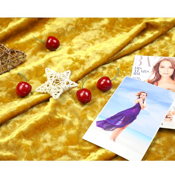 Платье задыхается мягкое корейское 100% полиэстер ткани 180gsm бархата