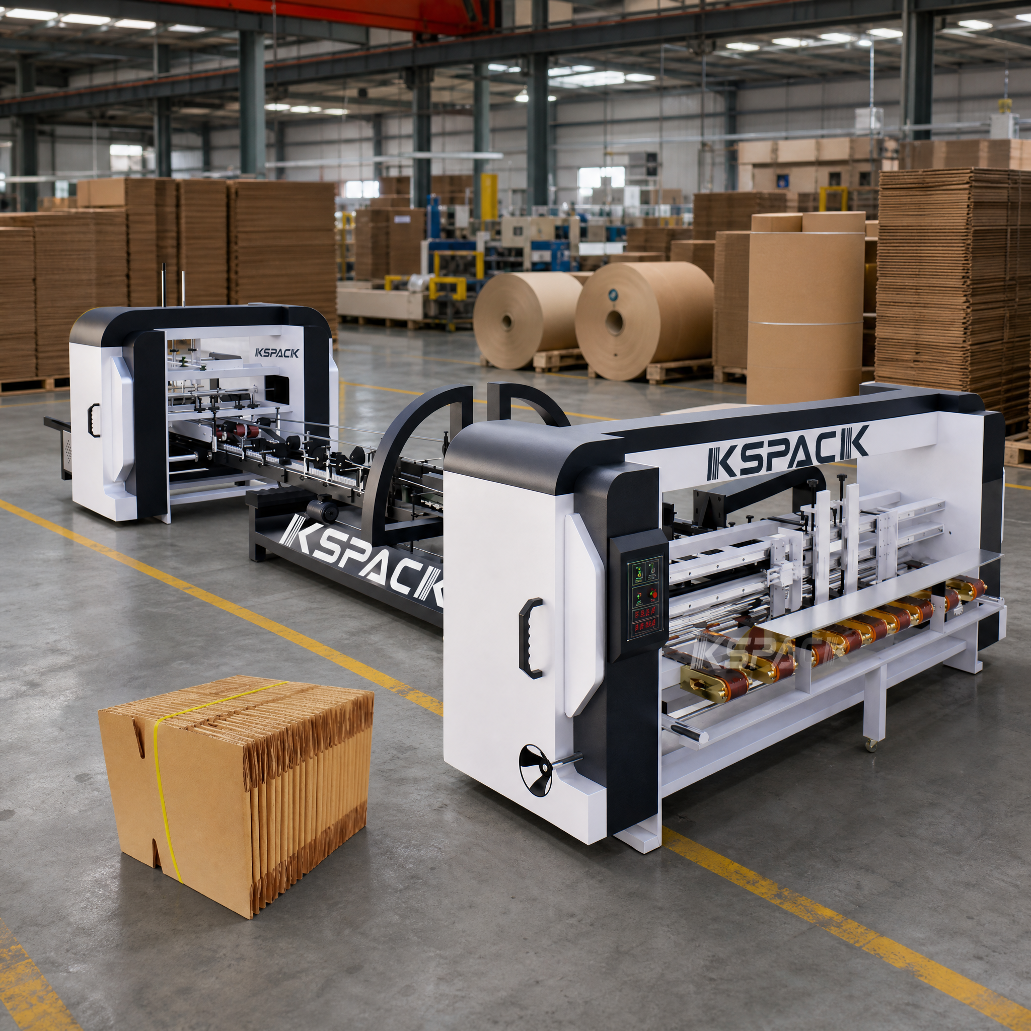 Fully Auto Stapler PLC 12kw Carton Box Stitching Machine