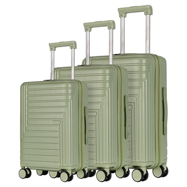 3Pcs ABS Hard Travel Luggage Set Carry On Hard Suitcase Anti Scratch