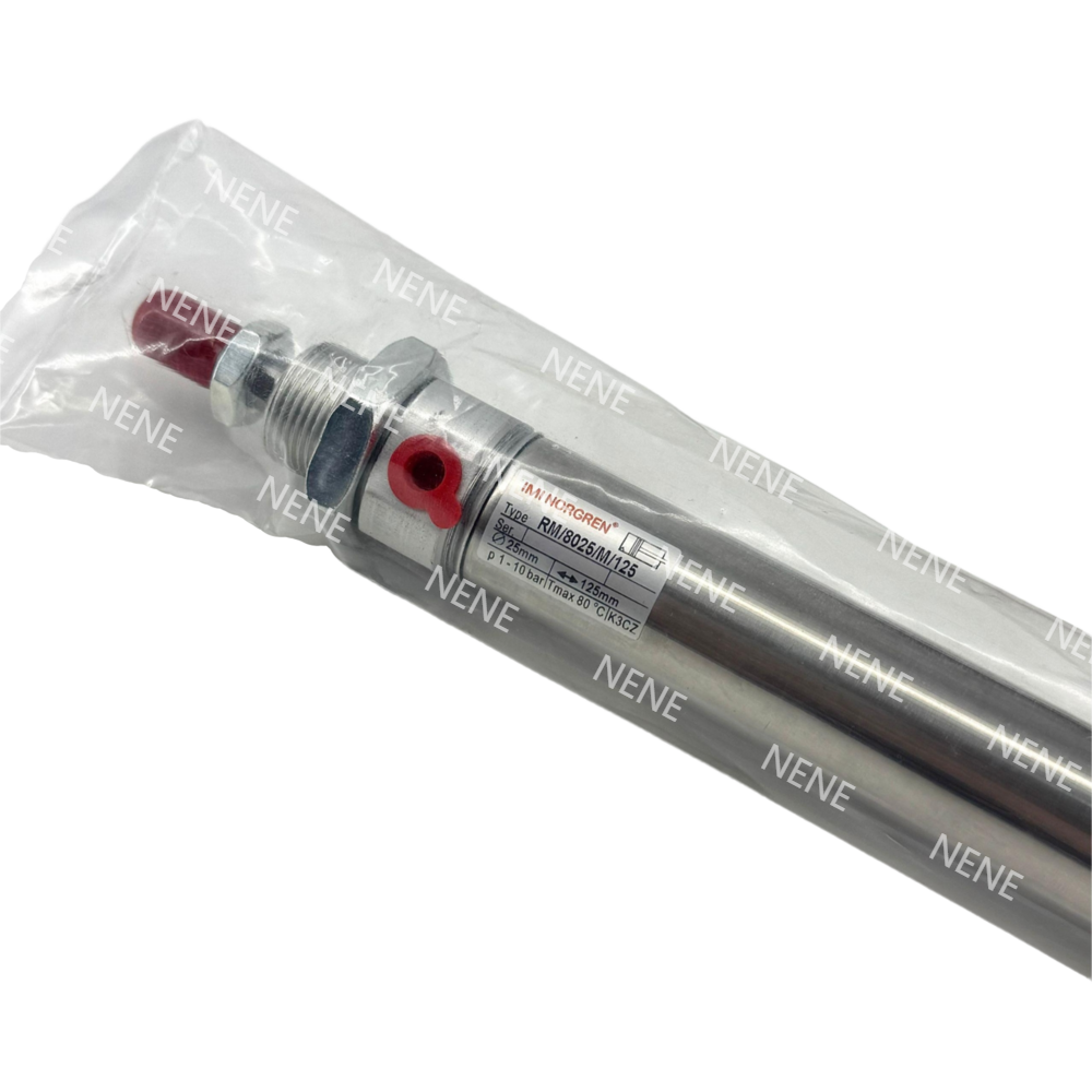 RM/28010/M/100 Magnetic Ø10mm 100mm Stroke Cylinder NORGREN Reed Switch Compatible Compact Stainless Design