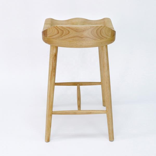 Solid Wood Bar Chair for Home Bar and Home Furniture in Nordic Style Mail Packing Y