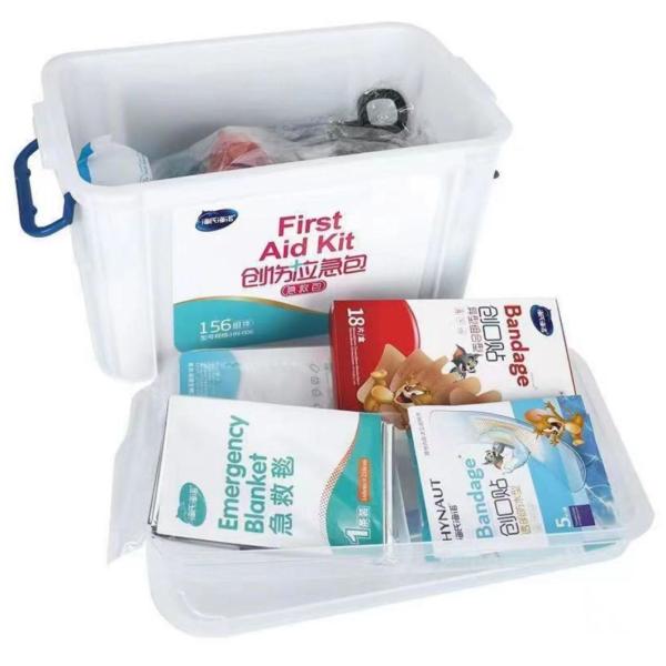 Plastic Storage Box First Aid Kit for Outdoor Emergency and Emergency Medical Supplies