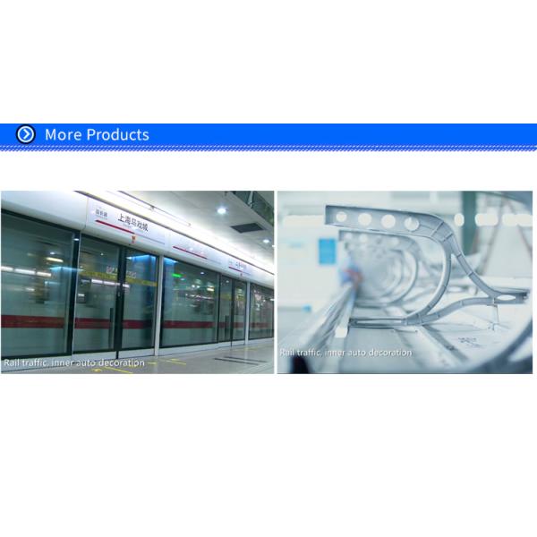 Construction Extrusions Waterproof Aluminum Decking , Aluminium Skirting Profiles