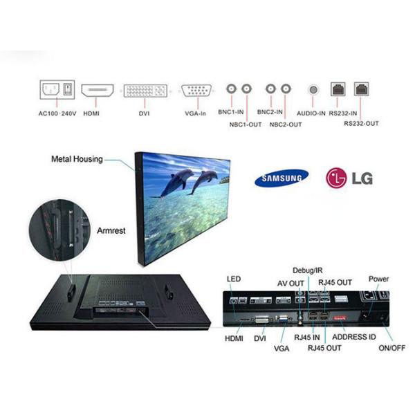 Ultra narrow bezel seamless DID lcd video wall for rental exhibition show