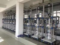 Réacteur en verre revêtu d'autoclave de navire de réacteur de l'acier inoxydable 304 avec le condensateur 80L de colonne