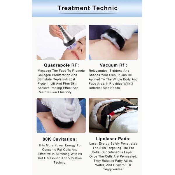 80K 4 In 1 Cavitation RF Machine , Fat Burning Cavitation Machine
