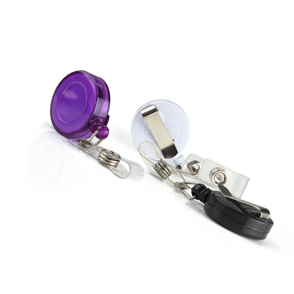 Bobine escamotable universelle d'insigne, agrafes de badge nominatif pour des cartes d'identification des employés