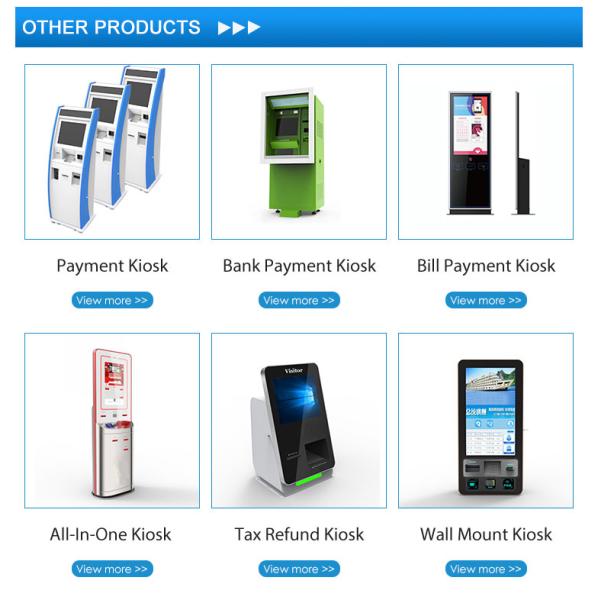 На открытом воздухе оплата киоска стоянки экрана самого интересного экрана касания 19 дюймов водоустойчивая за наличные