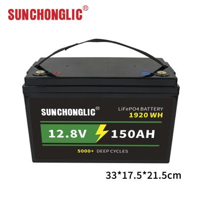 12.8V 150Ah LiFePO4 Battery Waterproof High Conductivity Energy Efficiency
