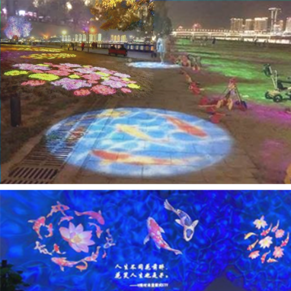Nebula Dynamic 600w 1000w LED Gobo Zoom Image Water Floating Effect Light Gobo Projector